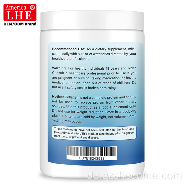 Beste Kollagenpeptide Hyaluronsäure Vitamin C Pulver